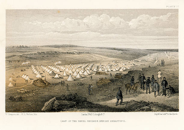istock Crimean War -  Camp of the Naval Brigade before Sebastopol 526683501