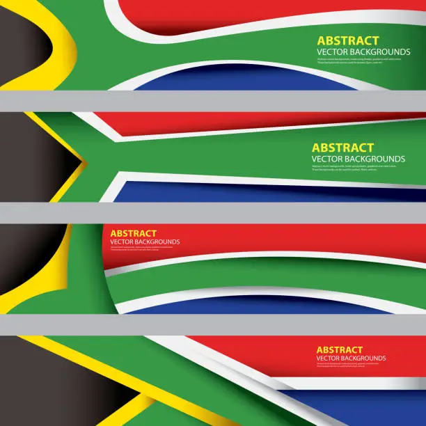 Vector illustration of Abstract south African Background, S.Africa Flag (Vector Flag)