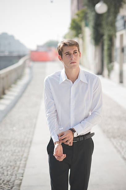 istock young handsome elegant blonde model man 526688289