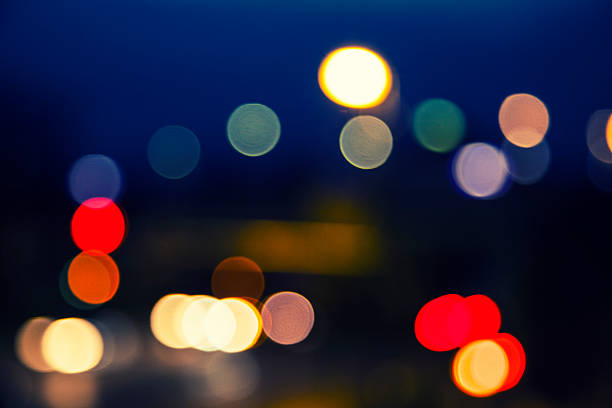 istock Night traffic blur bokeh background 526689673