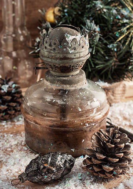 istock vintage old fashioned Christmas card 526702687