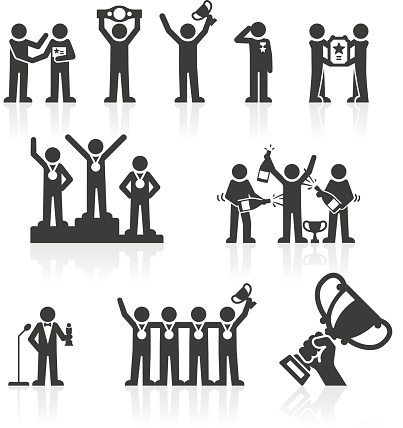 Winners & Awards Stickmen Icons