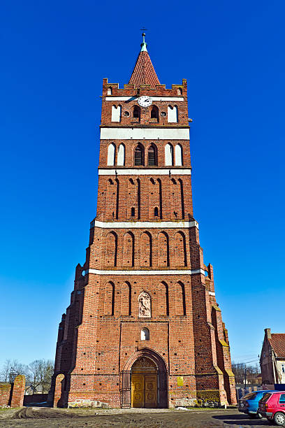 教会の聖ジョージ kirche friedland に入ります。（） pravdinsk ）（friedland に入ります。 - pravdinsk ストックフォトと画像