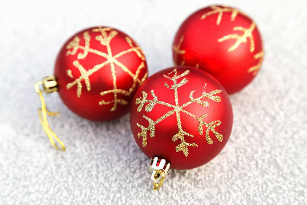 istock Christmas balls on snow 526707755
