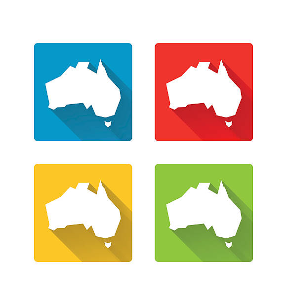 オーストラリアのアイコン - cantons点のイラスト素材／クリップアート素材／マンガ素材／アイコン素材