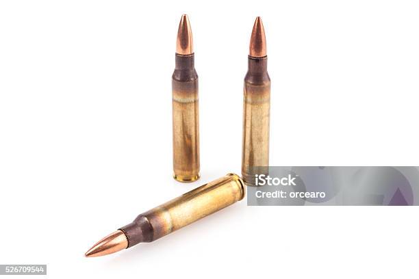 5in Bullets Bullets Isolated On White Stock Photo - Download Image Now - Ammunition ...