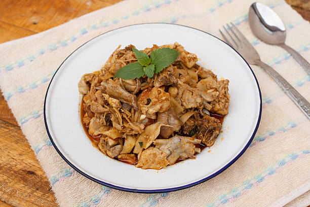 istock Stir Fried Chicken with Pickled Bamboo shoots 526710820