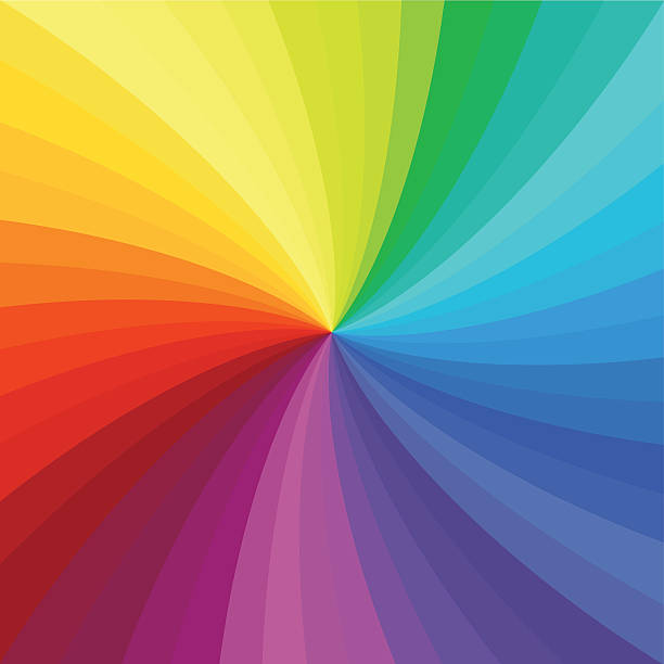 Bright rainbow swirl background. Rainbow rays of twisted spiral. Bright rainbow swirl background. Rainbow rays of twisted spiral. Colorful vector illustration. rainbow swirls stock illustrations