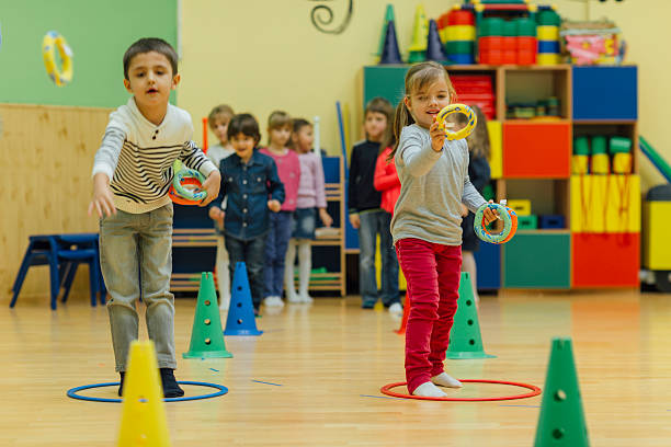 istock Children Playing Games In Their Kindergarten. 526712062