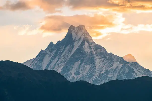 Photo of Machapuchare mountain (Mt.Fish tail) in Nepal