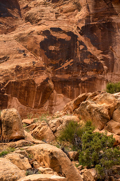 istock Wall of Petoglyphs in Dinosaur National Monument, Utah 526715096