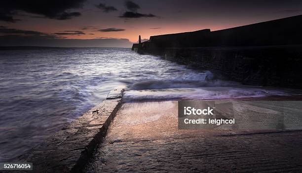 Porthcawl Sunrise Stock Photo - Download Image Now - Blue, Boat Ramp, Building Exterior