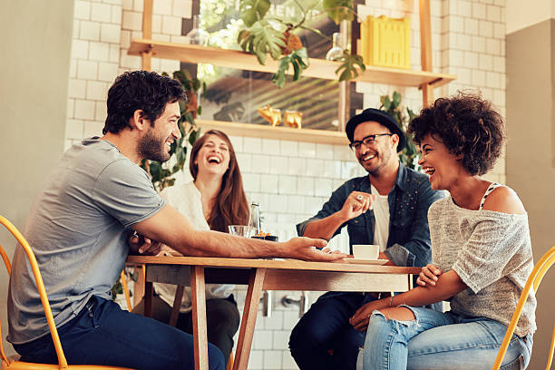 istock Young friends having a great time in restaurant 526716250