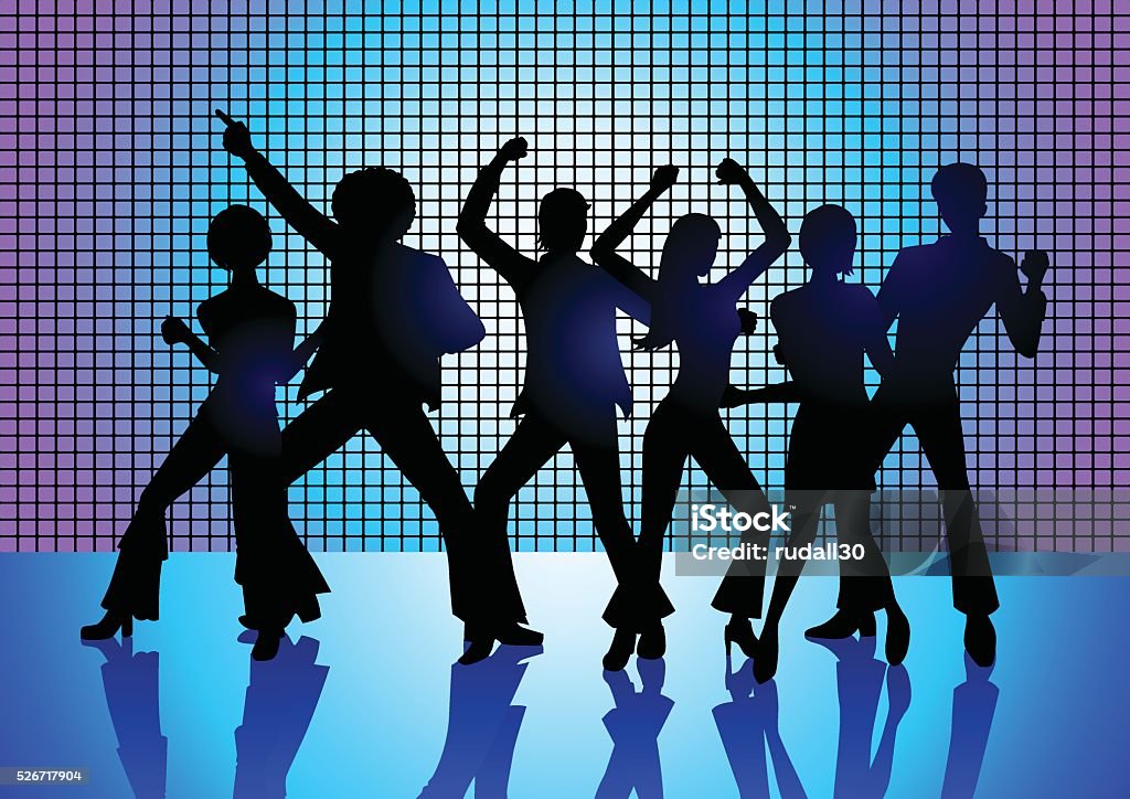 Personas baile de discoteca - arte vectorial de Baile de discoteca libre de derechos Personas baile de discoteca - arte vectorial de Baile de discoteca libre de derechos