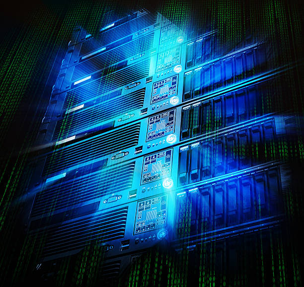 lâminas de supercomputadores de armazenamento de dados com respingo central - hard drive symbol ideas concepts - fotografias e filmes do acervo