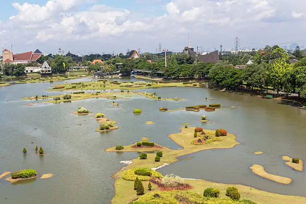 Photo of View on lake in Taman Mini Park, Indonesia