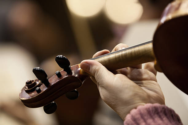 istock Hand of a woman playing the violin 526720932