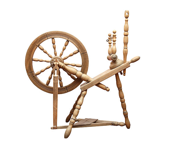 Old Spinning Wheel stock photo