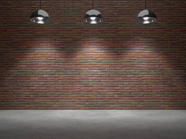 istock Background image of brick wall with light spot. 526722152