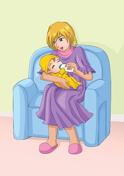 Anime Breastfeeding Stock Photos, Pictures & Royalty-Free Images - iStock