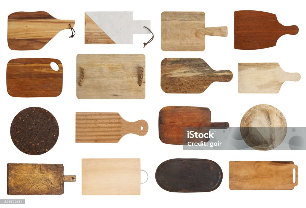 Cutting boards collection - 免版稅砧板圖庫照片