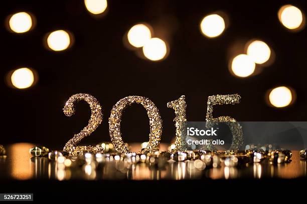 Feliz Año Nuevo 2015 Foto de stock y más banco de imágenes de 2015 - 2015, Blanco - Color, Brillante