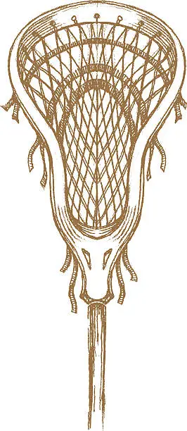 Vector illustration of Lacrosse Stick Sketch