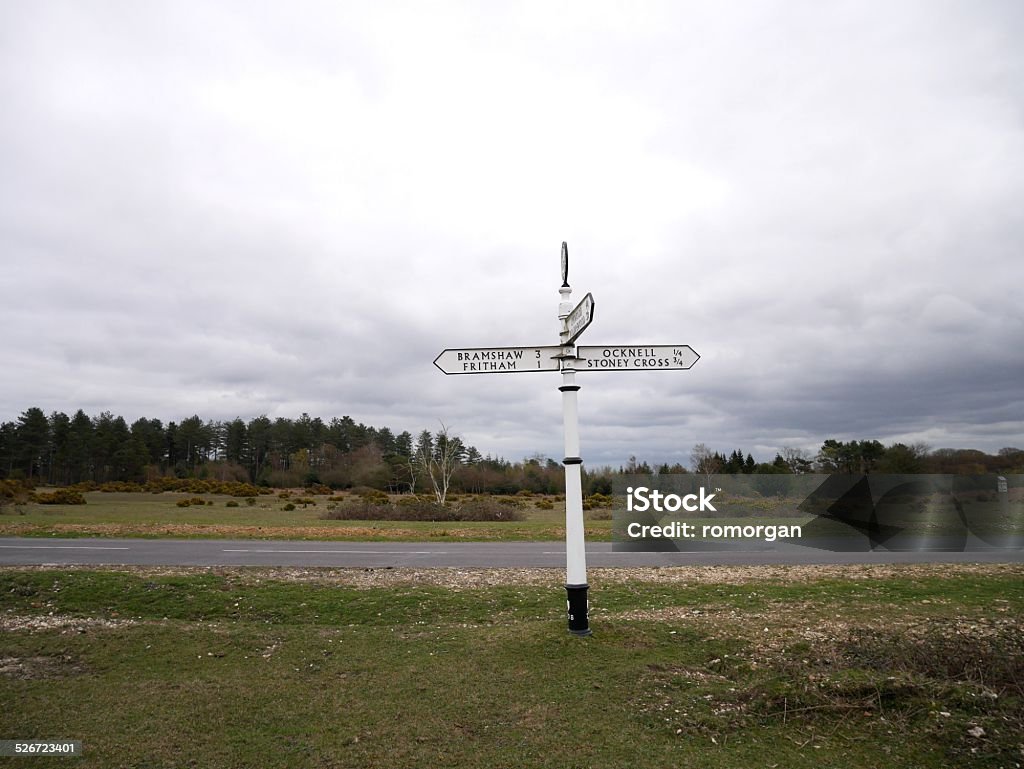 Freshford Signposts Signpost New Forest Road Winter Stock Photo - Download Image Now ...