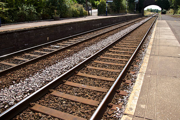 Railway lines and Platform in England