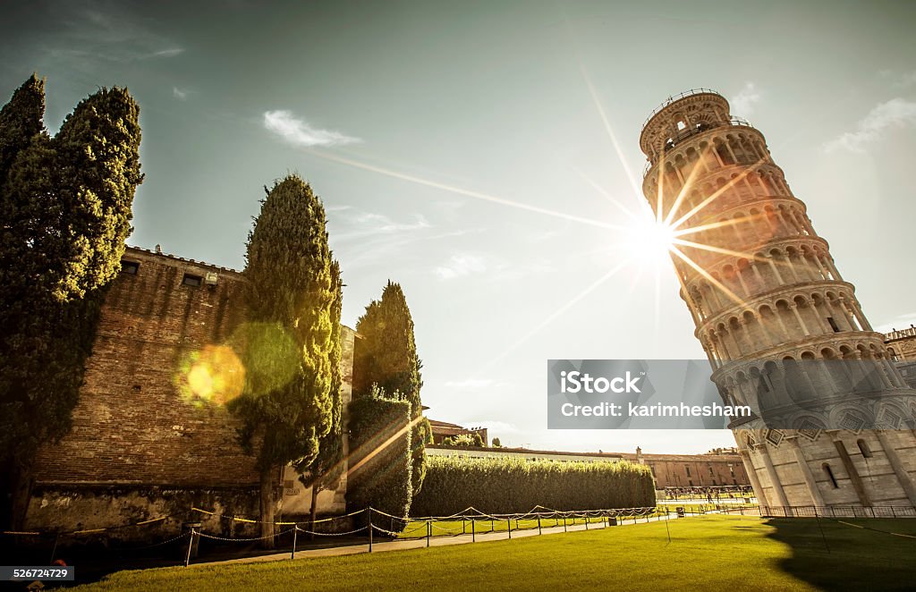 Italy Pisa leaning tower in Italy Pisa Stock Photo