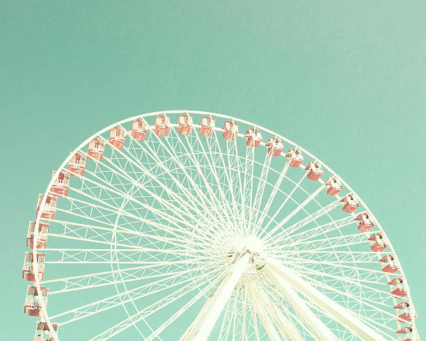 Vintage pastel ferris wheel