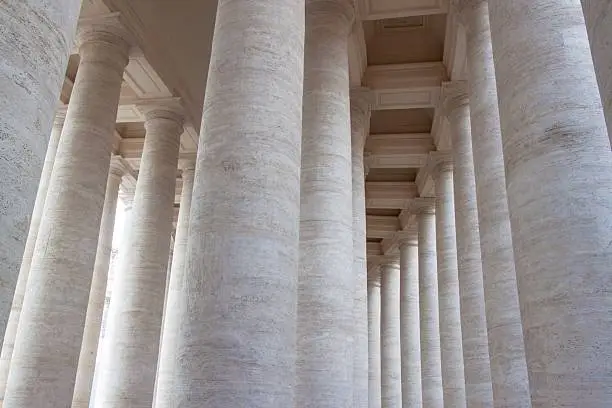 Columns at Saint Peter's Square, Vatican