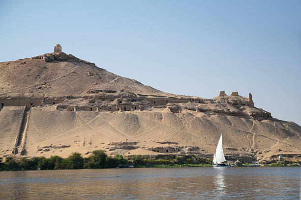 istock Nobles tombs mountain in Aswan 526731848
