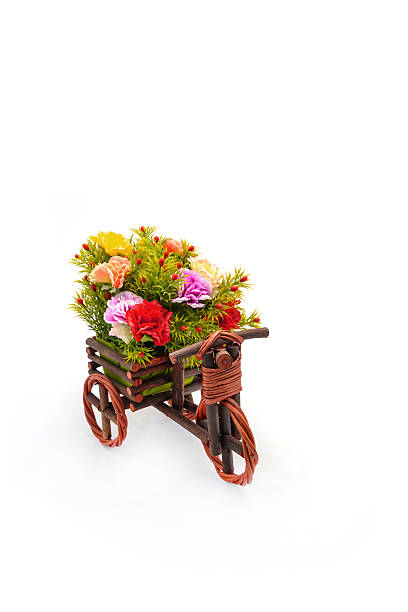 istock Bouquet of flowers in decorative basket 526748453