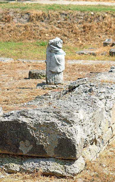 istock Greek archaic statue found at ancient Dion, Greece 526749979