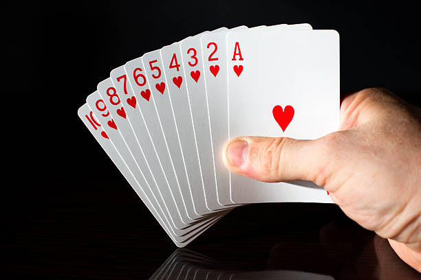 istock Man holding cards in hand. 526761597