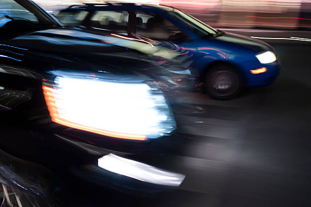 istock Cars in blurred motion 526764063