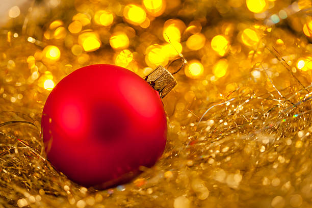 istock red christmas ball on the bright background 526764133