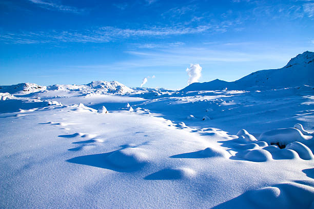 blafjoll. - arctic snow ski glacier стоковые фото и изображения