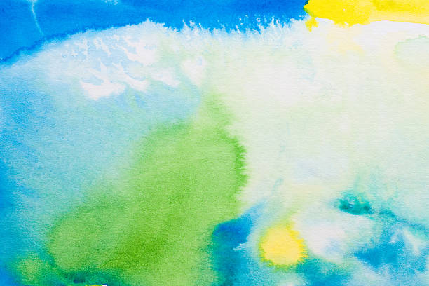 istock watercolors on textured paper background 526784747