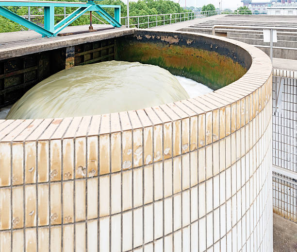 istock Modern urban wastewater treatment plant 526784917