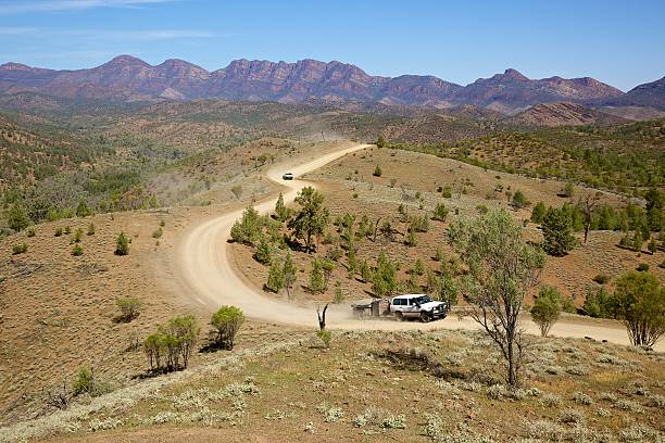 View From Razorback Lookout Flinders Ranges stock photo