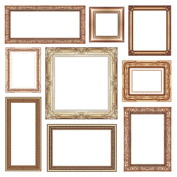 istock set of Vintage frame with blank space, clipping path 526785377