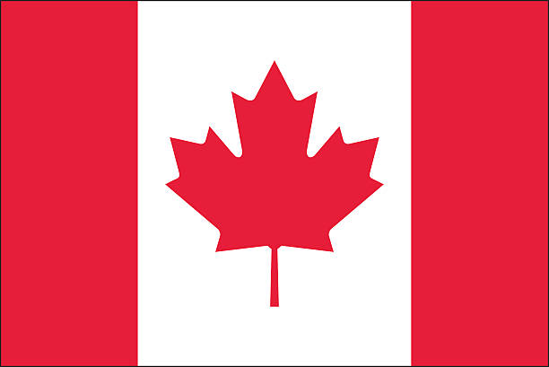 Canada flag vector art illustration