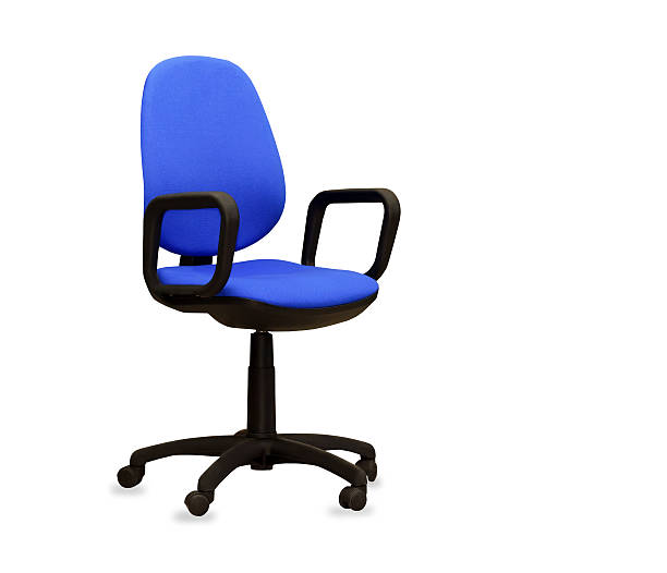 istock The blue office chair. Isolated 526788961