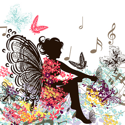 Ilustración de Música De Hadas Flores Y Mariposas y más Vectores Libres de Derechos de Abstracto - Abstracto, Adulto, Ala de animal - iStock Ilustración de Música De Hadas Flores Y Mariposas y más Vectores Libres de Derechos de Abstracto - Abstracto, Adulto, Ala de animal - iStock