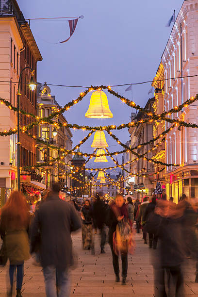 istock Christmas street in December afternoon. 526791029
