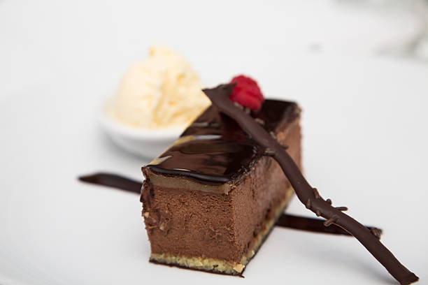 istock Iced Chocolate Pastry and Vanilla Ice Cream 526791897