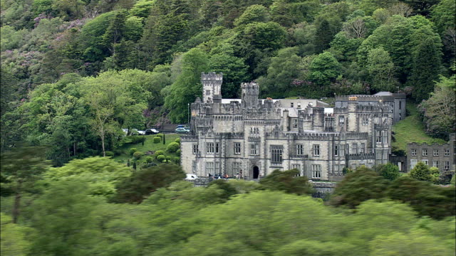Kylemore Abbey  - Aerial View - Connaught, Galway, Ireland