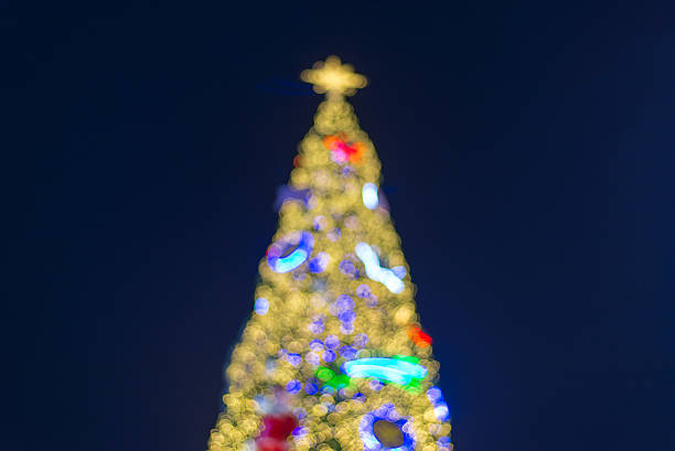 istock Defocused ligths of Christmas tree 526807711